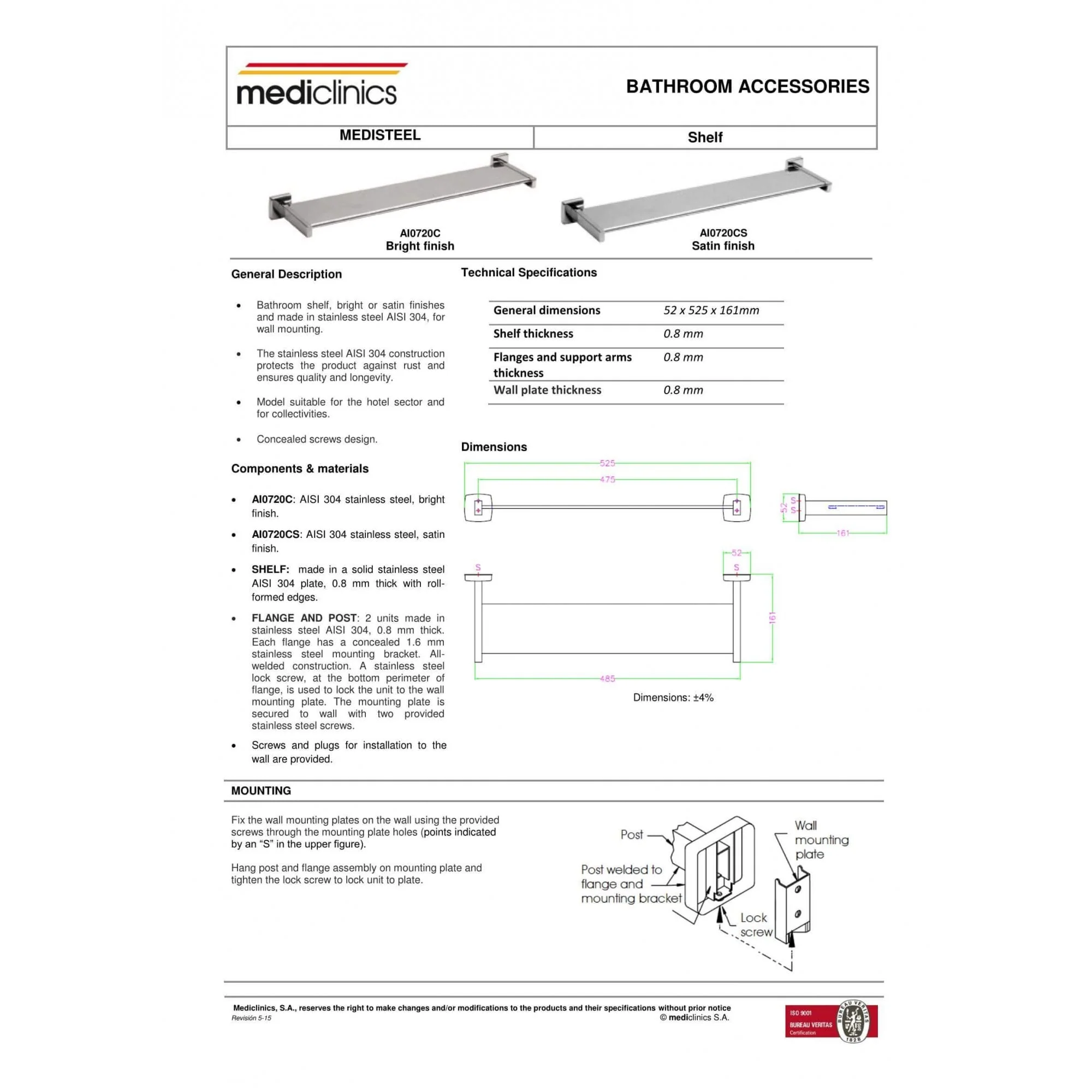 Mediclinics Towel Shelf - Image 3