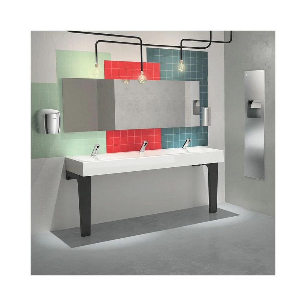 MINERALCAST Wall-Mounted Wash Trough for 2 taps L.1200mm 454120 - Image 5