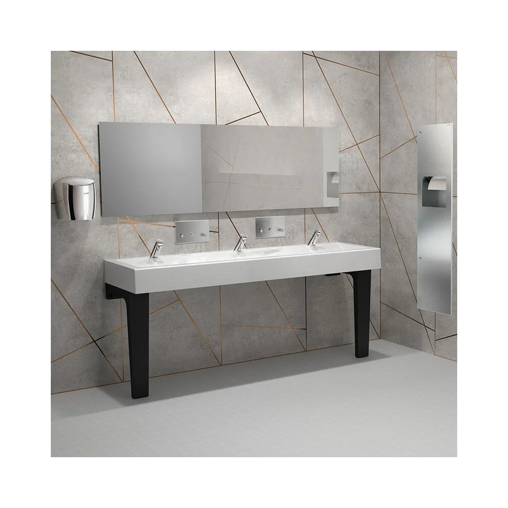 MINERALCAST Wall-Mounted Wash Trough for 3 taps L.1800mm 454180 - Image 4