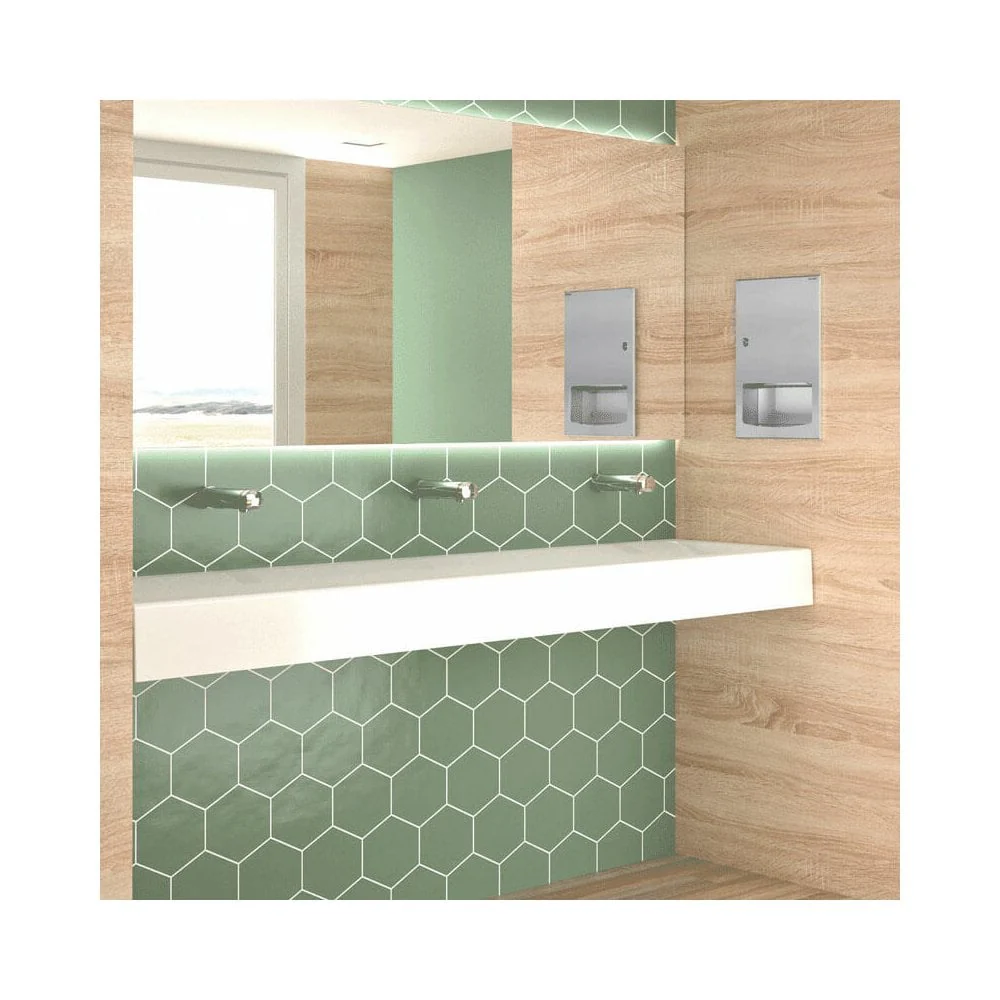 MINERALCAST Wall-Mounted Wash Trough L.1800mm with 3 x Ø35mm tap holes 454182 - Image 3