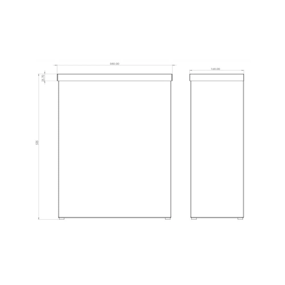 Opal Steel 30L Waste Bin with Flap Lid - Image 2