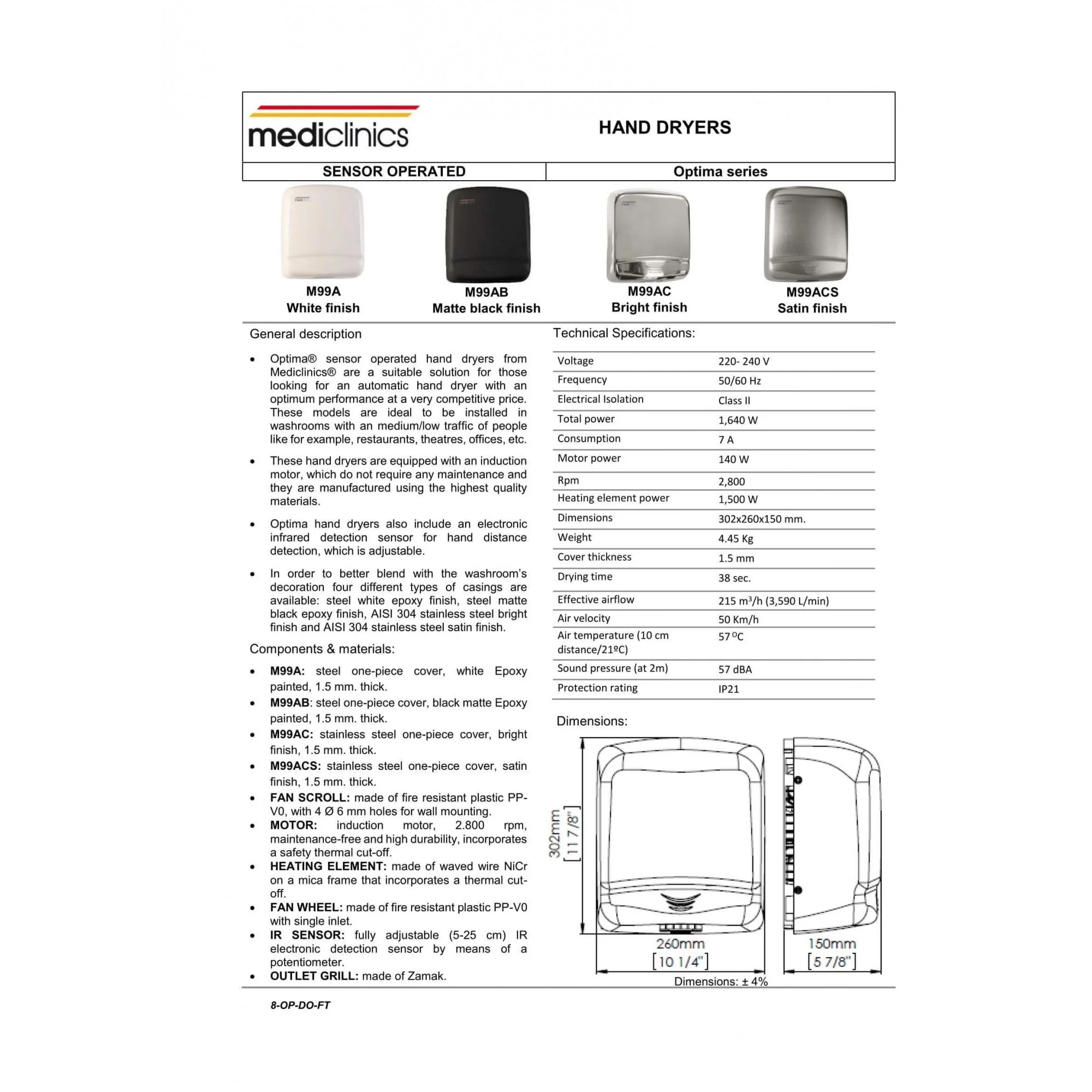 Optima Hand Dryer - Image 4