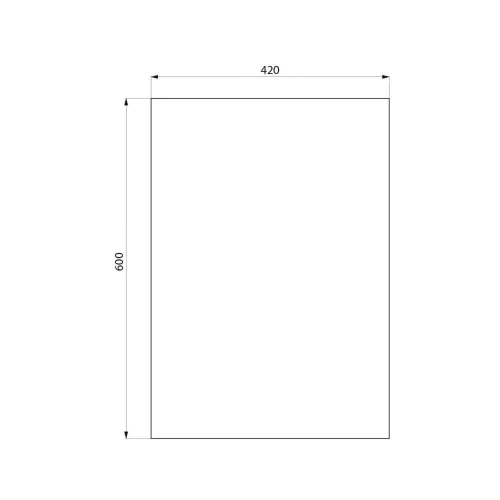 Rectangular Glass Vanity Mirror 3450 (420x600) - Image 2