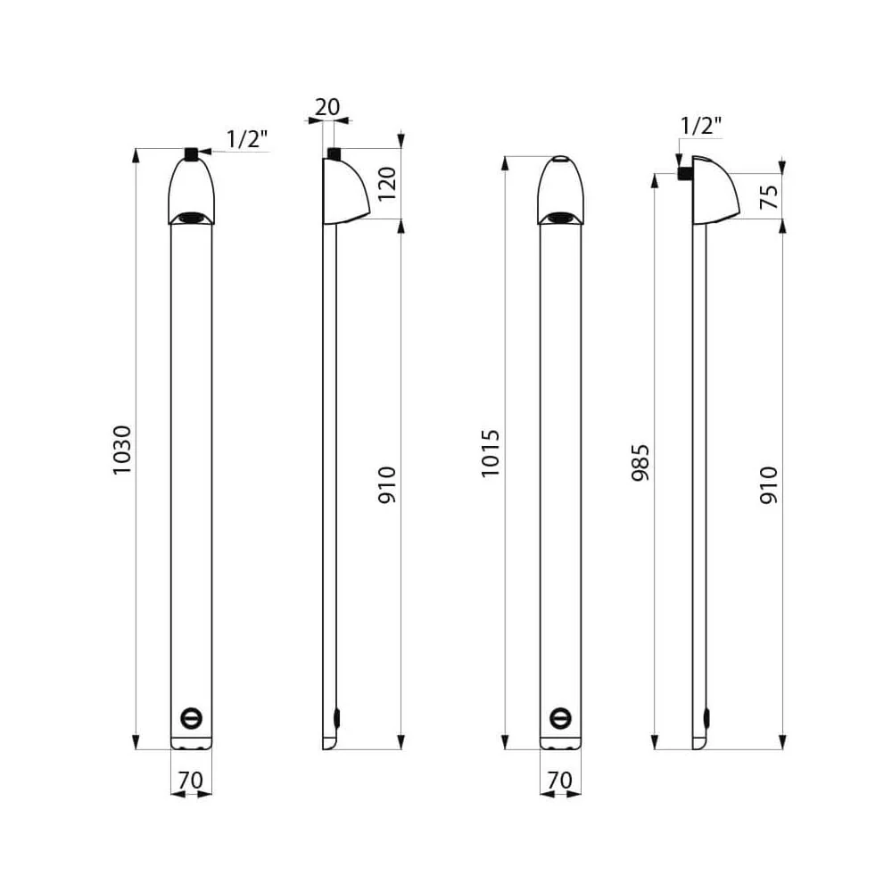 SPORTING 2 Time Flow Shower Panel 714700 - Image 2