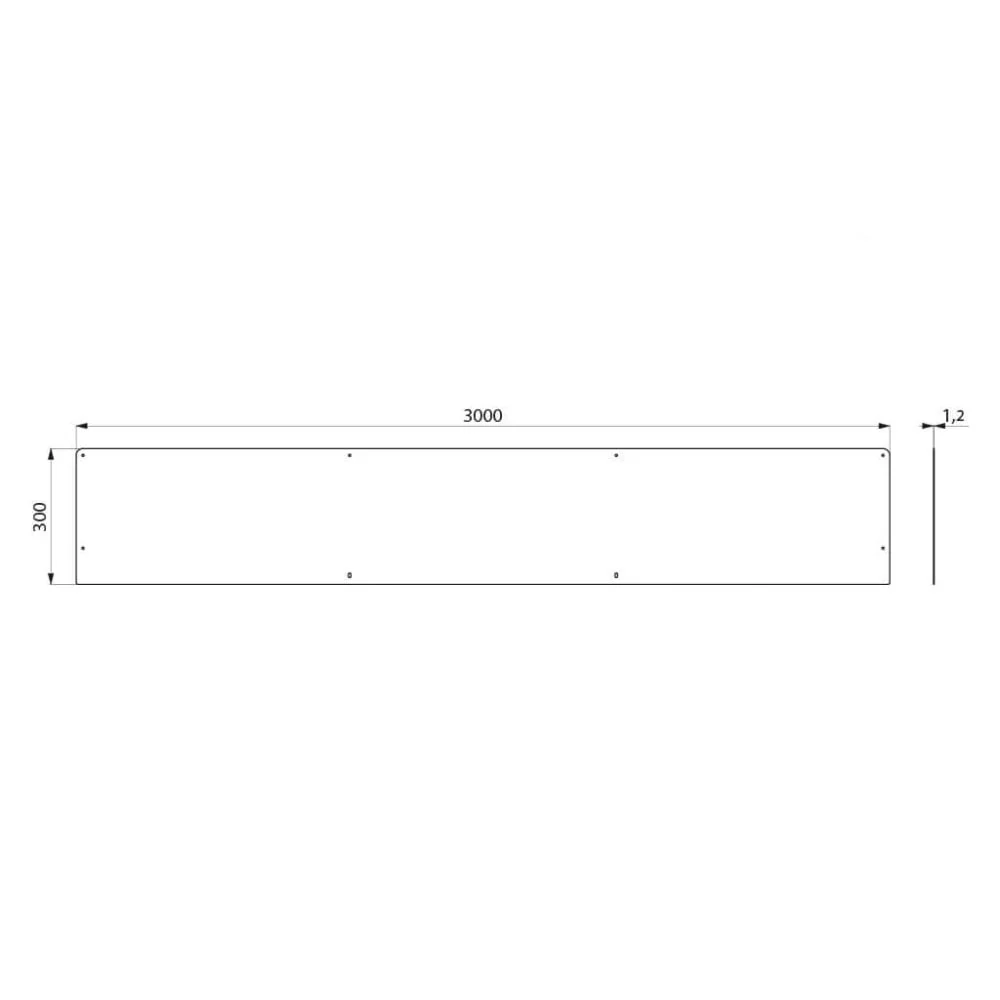 Stainless Steel Spashback for CANAL Wash Trough (Various Lengths) - Image 7