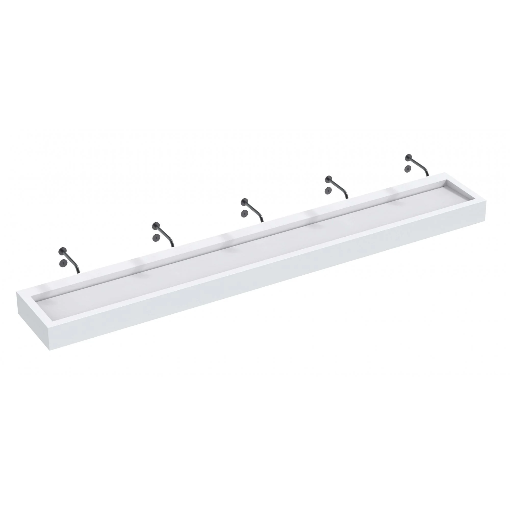 The Monolith S, M or L Series Wall Mounted Wash Basin L.3000mm (300, 450 or 600mm Depth) - Image 3