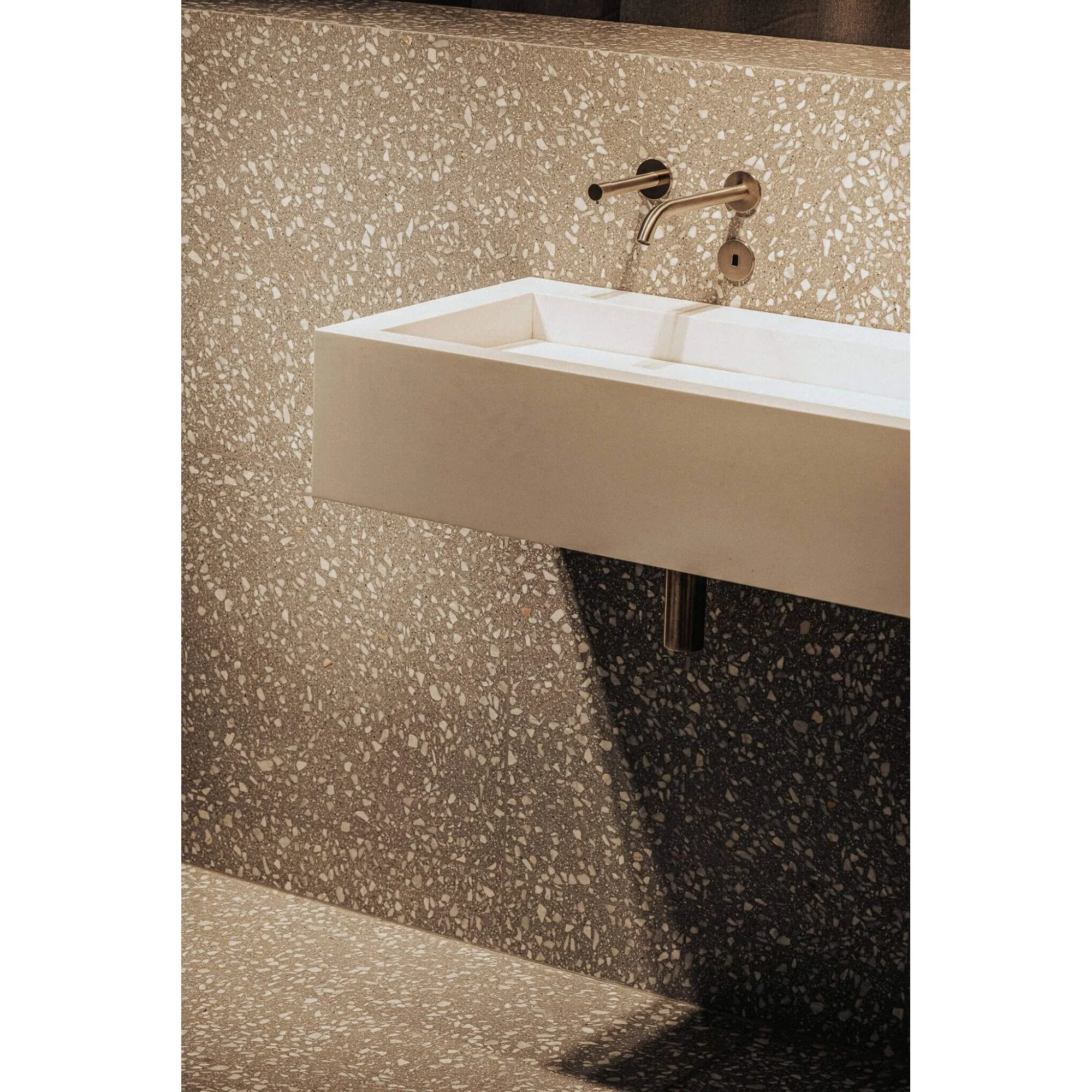 The Monolith S, M or L Series Wall Mounted Wash Basin L.3000mm (300, 450 or 600mm Depth) - Image 9