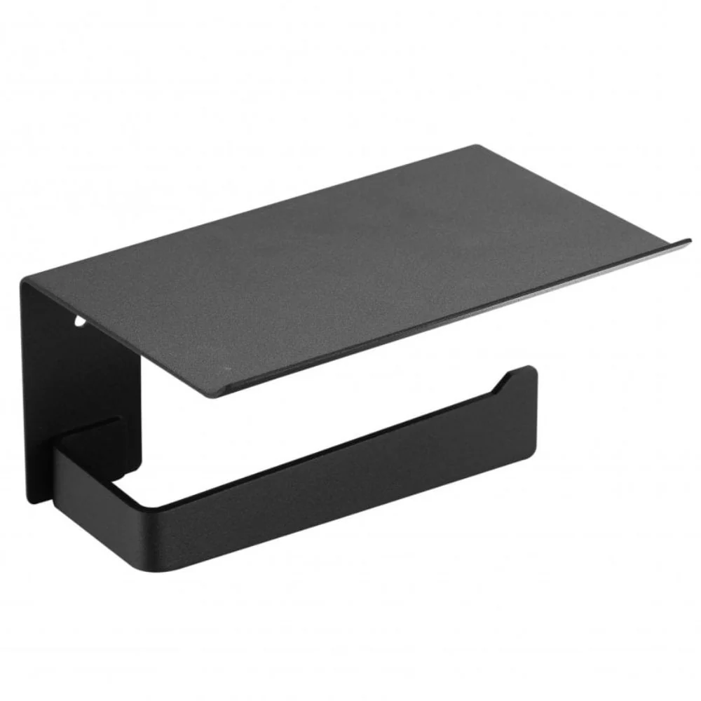 Toilet Paper Roll Holder with Shelf - Image 2