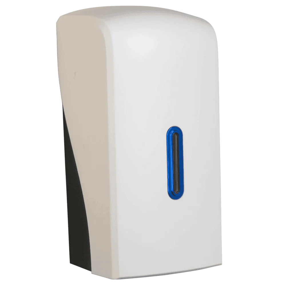 Vivo Halo Series ABS Plastic Satin White Multi Flat Toilet Paper Dispenser - Image 2