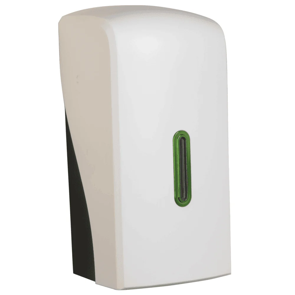 Vivo Halo Series ABS Plastic Satin White Multi Flat Toilet Paper Dispenser - Image 3