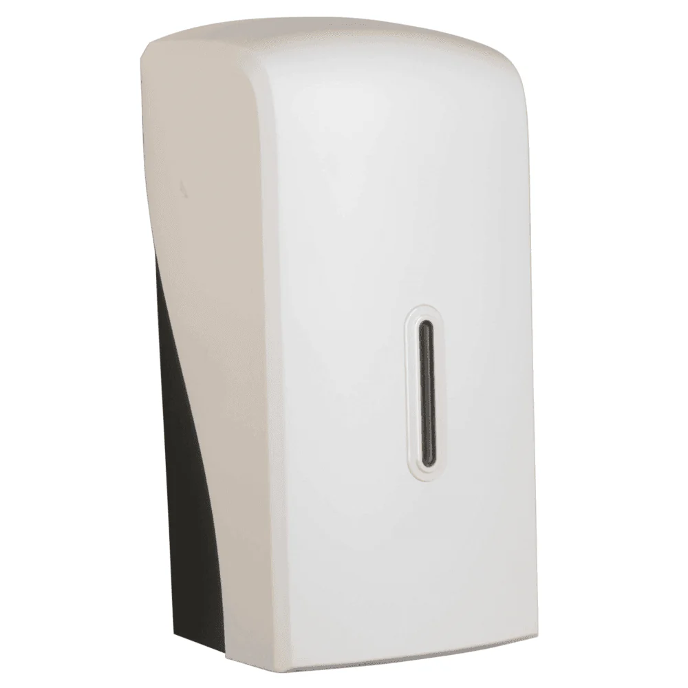 Vivo Halo Series ABS Plastic Satin White Multi Flat Toilet Paper Dispenser - Image 4