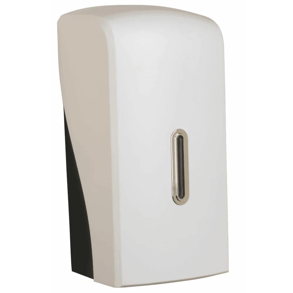 Vivo Halo Series ABS Plastic Satin White Multi Flat Toilet Paper Dispenser - Image 6