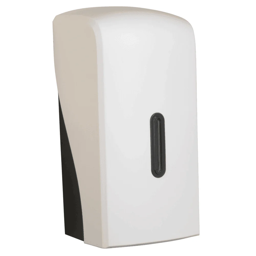 Vivo Halo Series ABS Plastic Satin White Multi Flat Toilet Paper Dispenser - Image 7